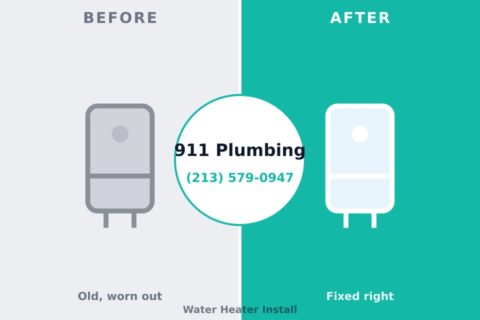 Before and after: plumbing company Willards, MD